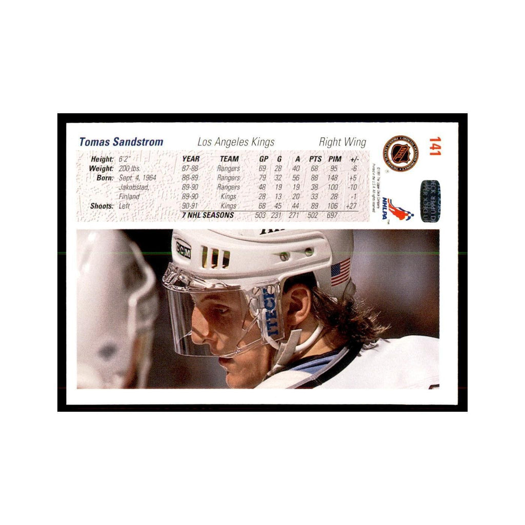 1991 Upper Deck Tomas Sandstrom #141