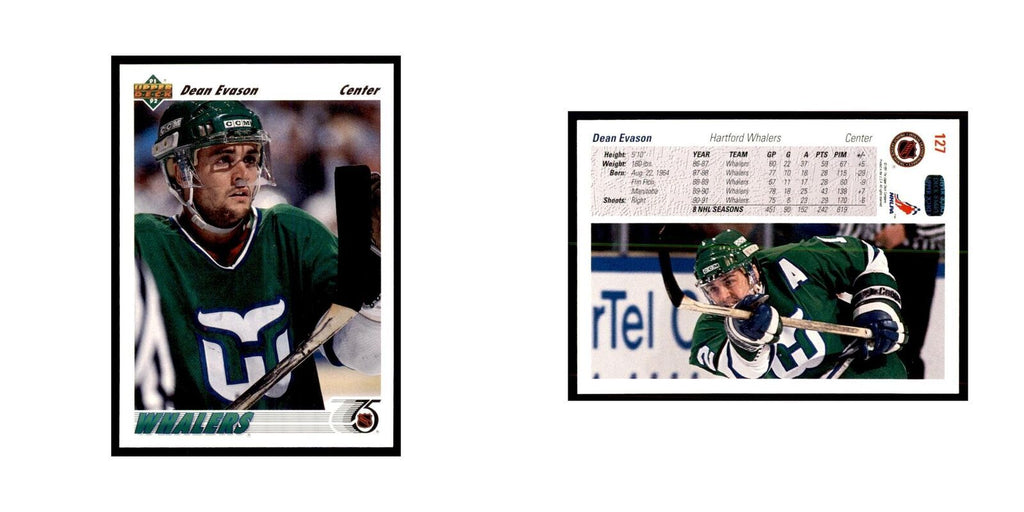1991 Upper Deck Dean Evason Hockey Cards #127