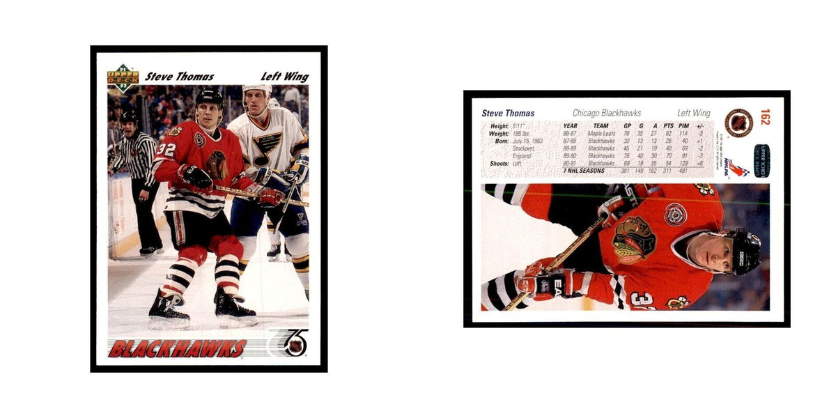 1991 Upper Deck Steve Thomas Hockey Cards #162