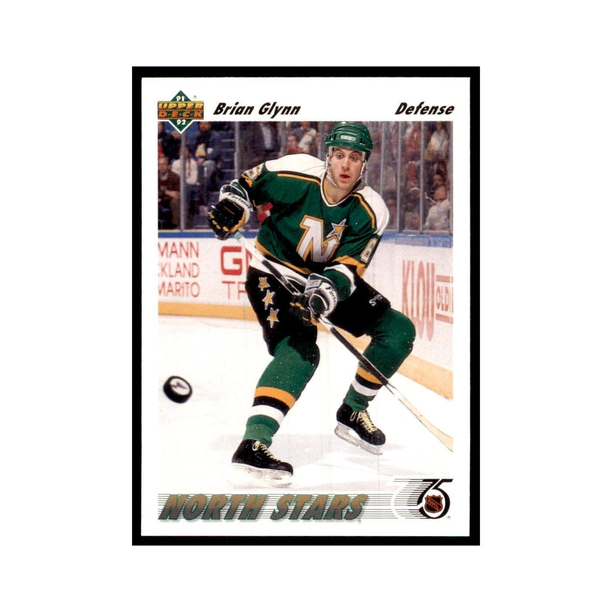 1991 Upper Deck Brian Glynn Hockey Cards #158