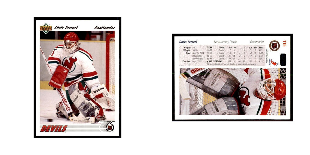 1991 Upper Deck Chris Terreri Hockey Cards #115