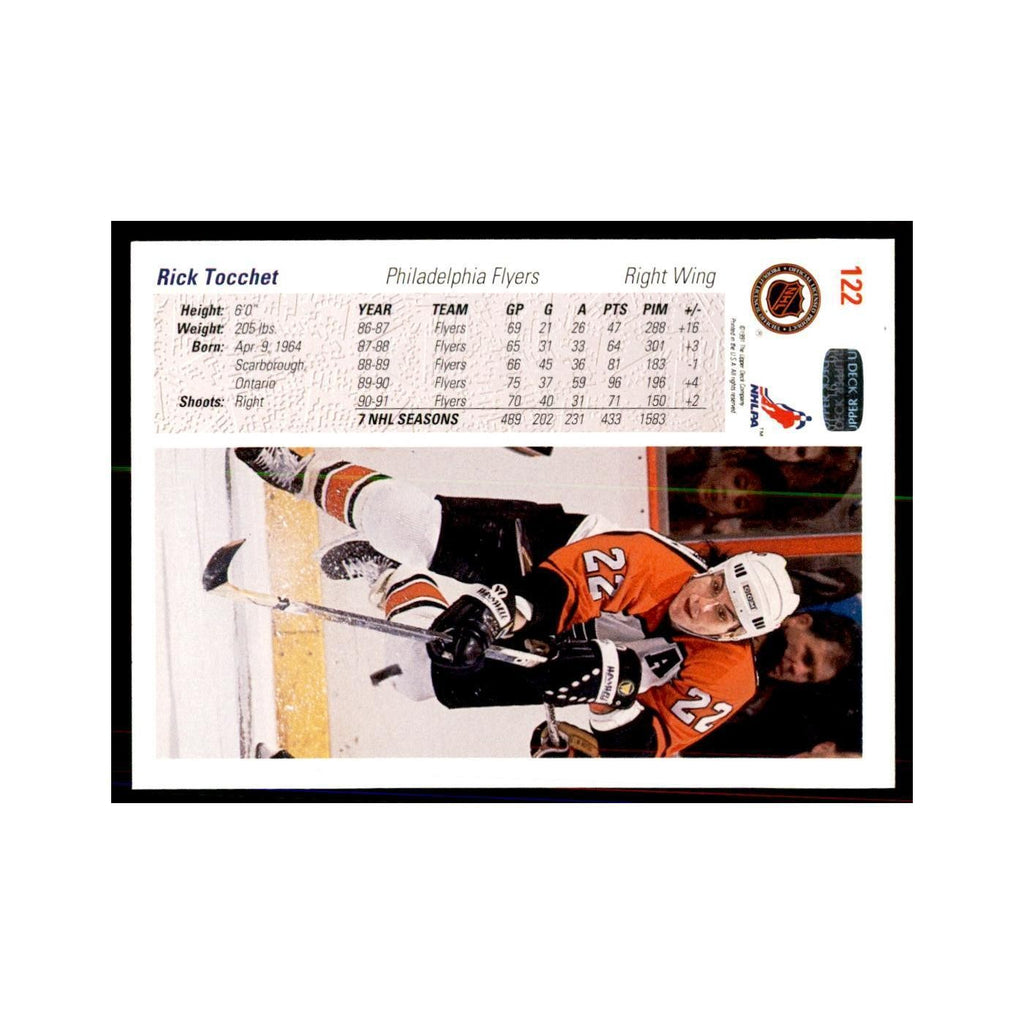 1991 Upper Deck Rick Tocchet Hockey Cards #122