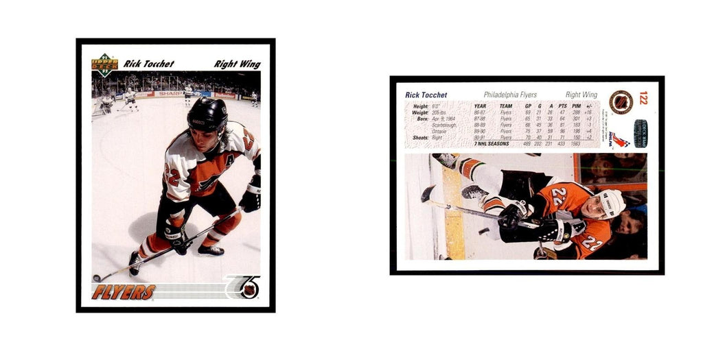 1991 Upper Deck Rick Tocchet Hockey Cards #122