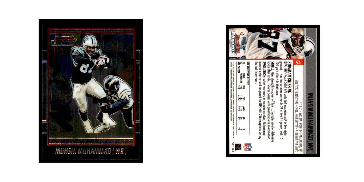 2001 Bowman Chrome Muhsin Muhammad Football Cards #94