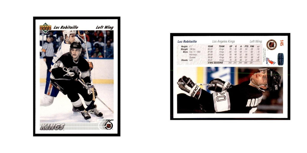 1991 Upper Deck Luc Robitaille Hockey Cards #145
