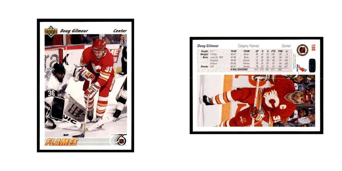 1991 Upper Deck Doug Gilmour Hockey Cards #188