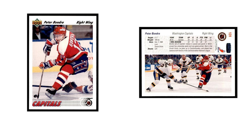 1991 Upper Deck Peter Bondra Hockey Cards #131