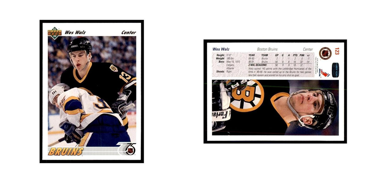 1991 Upper Deck Wes Walz Hockey Cards #123
