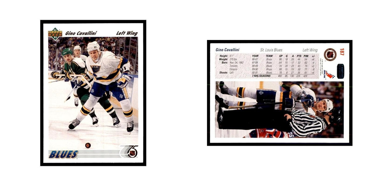 1991 Upper Deck Gino Cavallini Hockey Cards #187