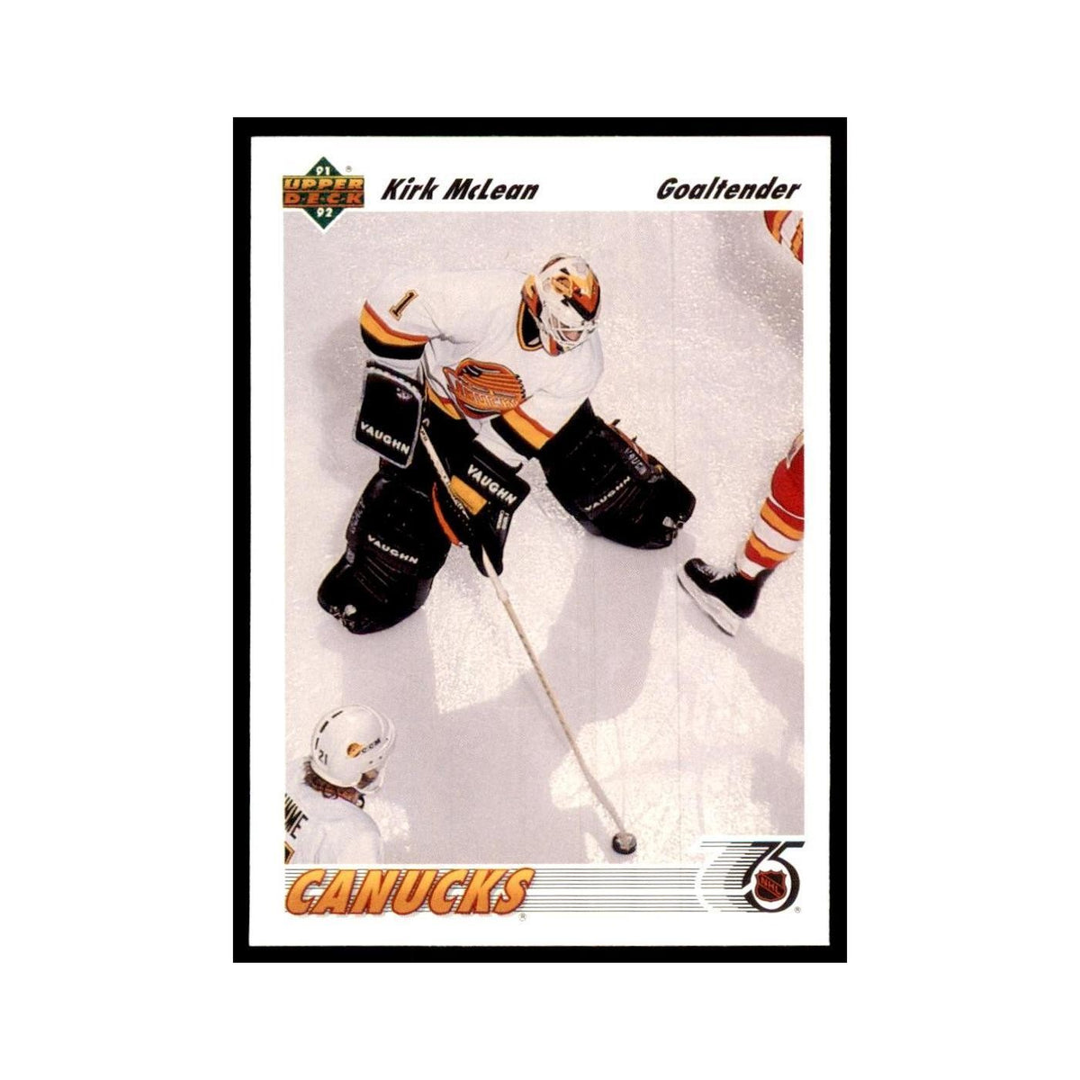 1991 Upper Deck Kirk McLean Hockey Cards #191