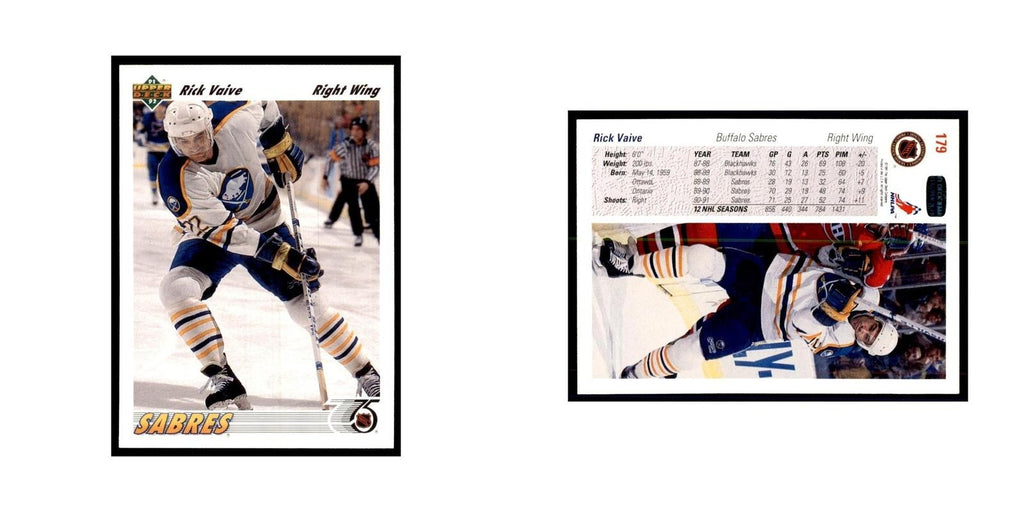 1991 Upper Deck Rick Vaive Hockey Cards #179