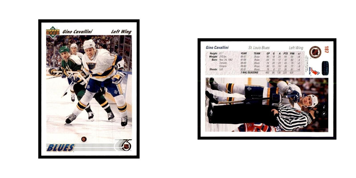 1991 Upper Deck Gino Cavallini Hockey Cards #187