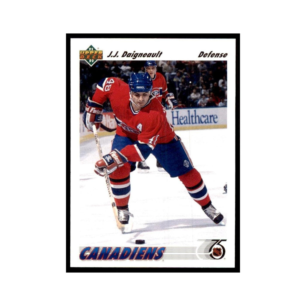 1991 Upper Deck J.J. Daigneault Hockey Cards #170