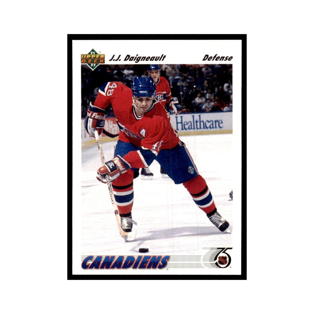 1991 Upper Deck J.J. Daigneault Hockey Cards #170
