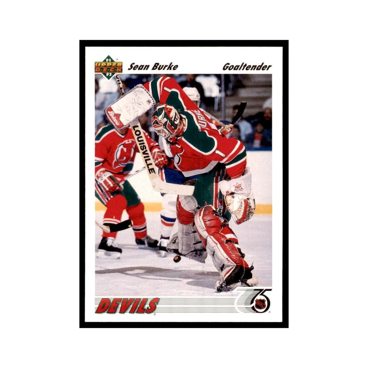 1991 Upper Deck Sean Burke Hockey Cards #183
