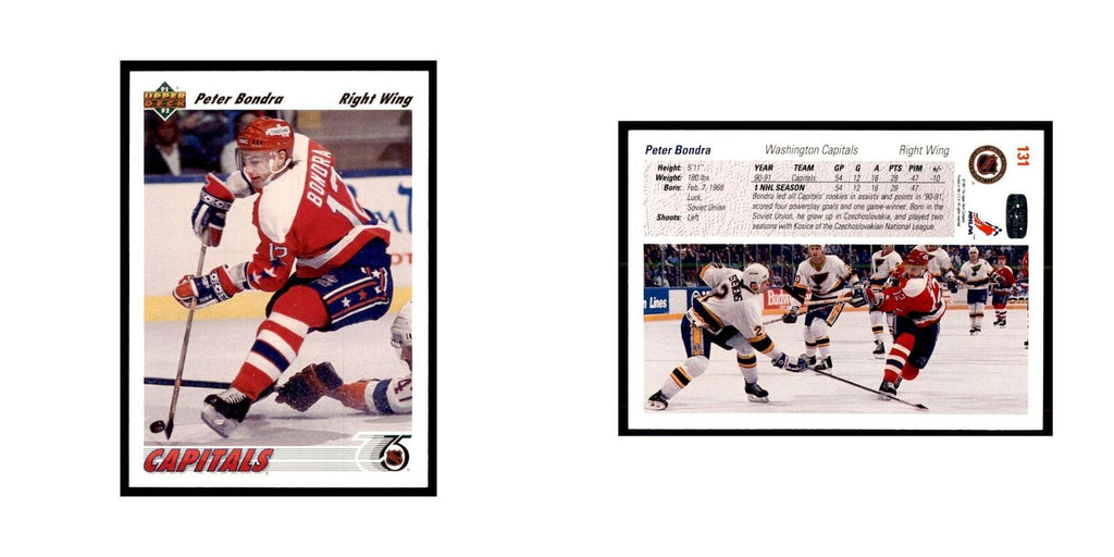 1991 Upper Deck Peter Bondra Hockey Cards #131