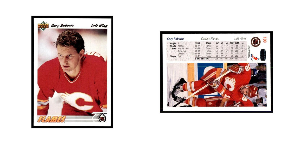 1991 Upper Deck Gary Roberts Hockey Cards #190