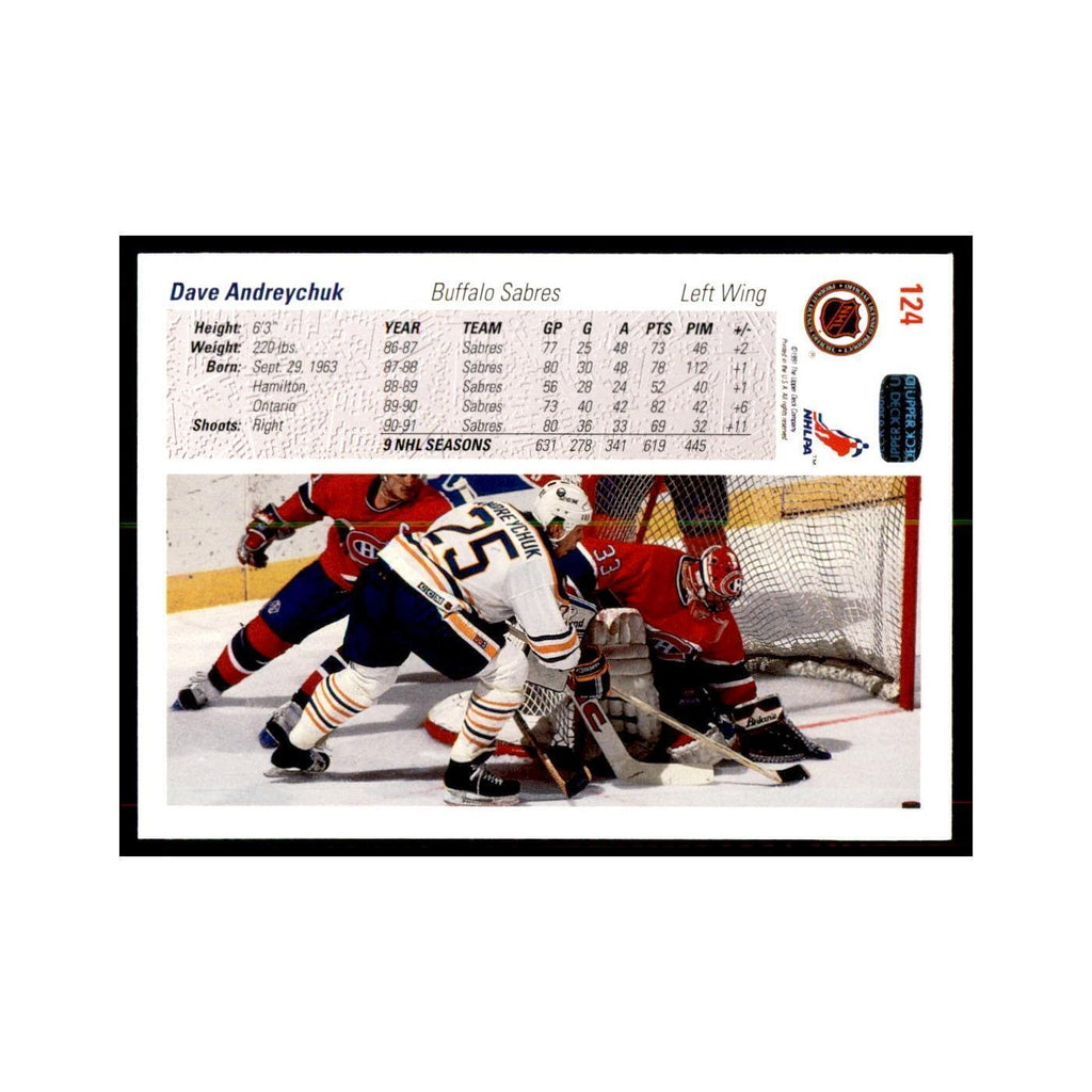 1991 Upper Deck Dave Andreychuk Hockey Cards #124
