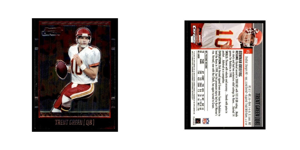 2001 Bowman Chrome Trent Green Football Cards #8