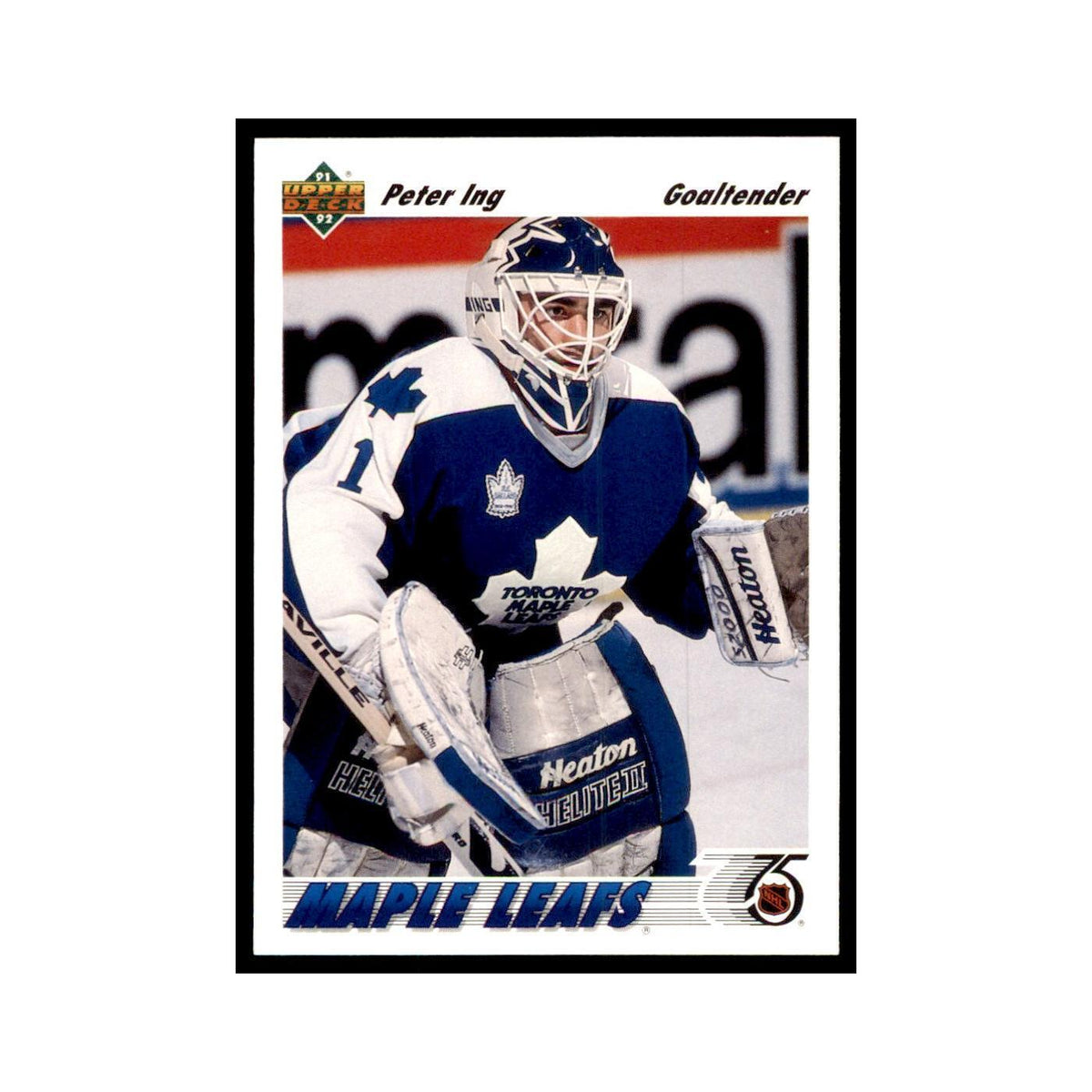 1991 Upper Deck Peter Ing Hockey Cards #118
