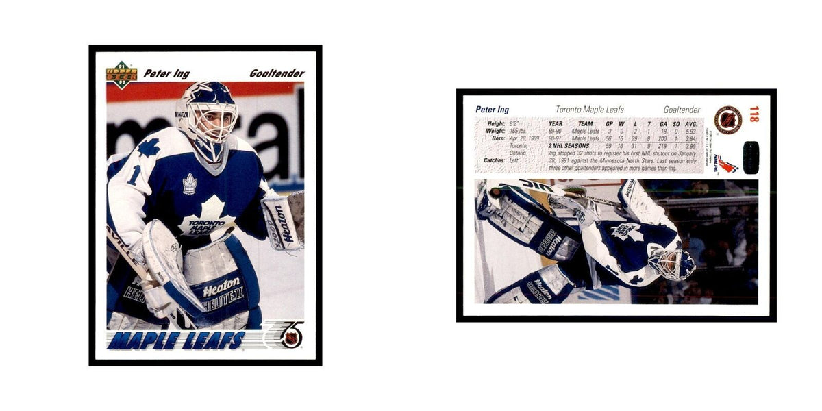 1991 Upper Deck Peter Ing Hockey Cards #118
