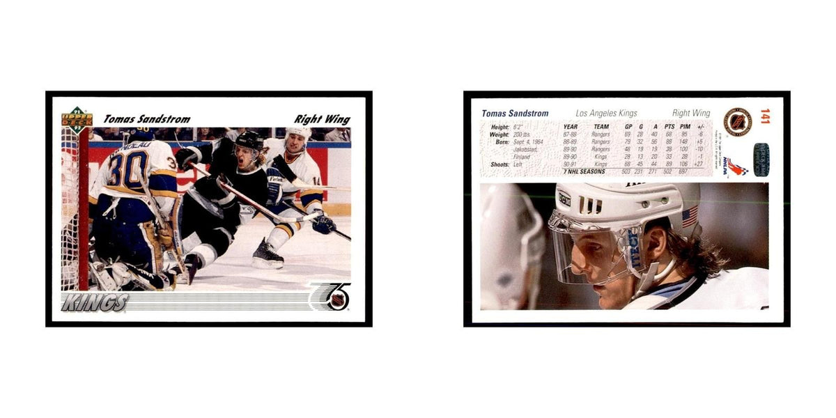 1991 Upper Deck Tomas Sandstrom Hockey Cards #141