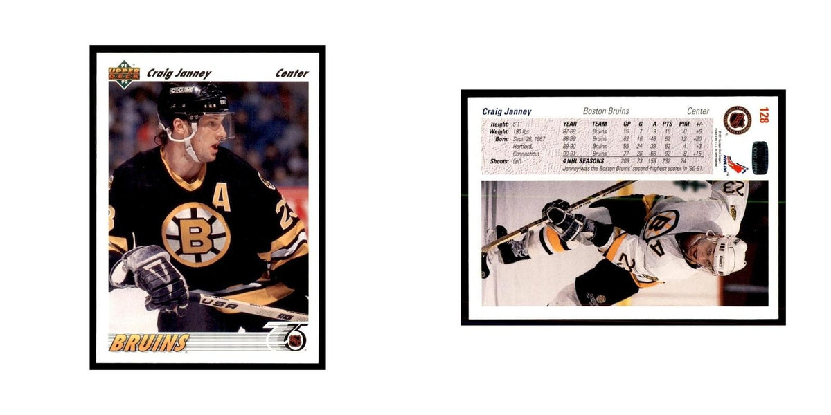 1991 Upper Deck Craig Janney Hockey Cards #128