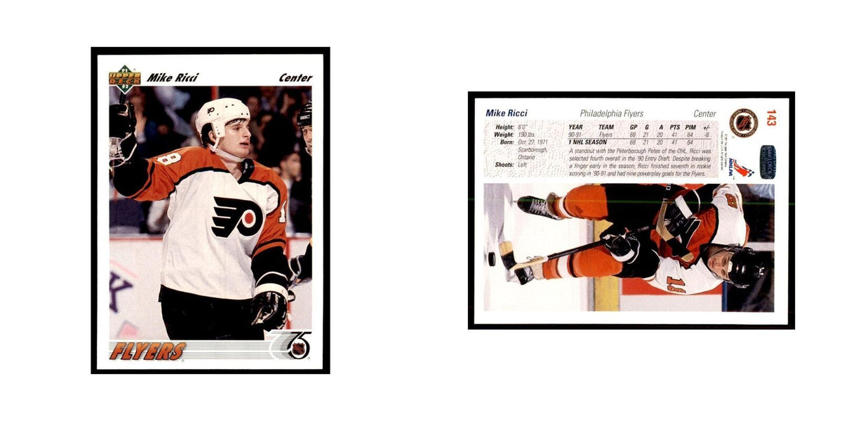 1991 Upper Deck Mike Ricci Hockey Cards #143
