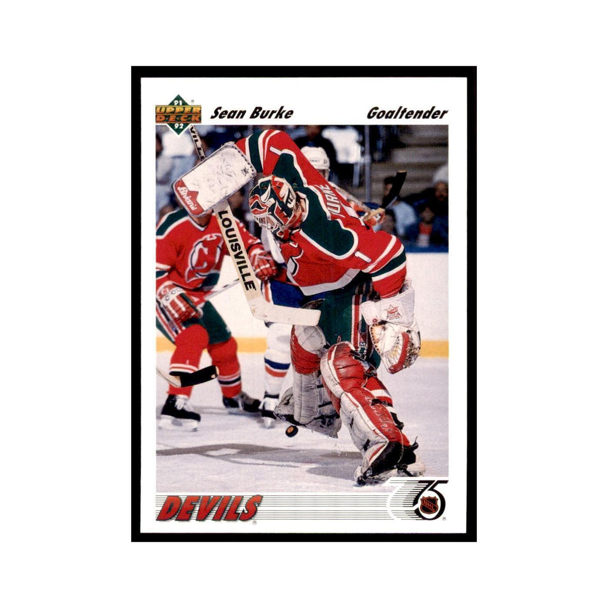 1991 Upper Deck Sean Burke Hockey Cards #183