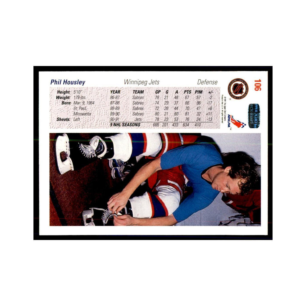 1991 Upper Deck Phil Housley Hockey Cards #106