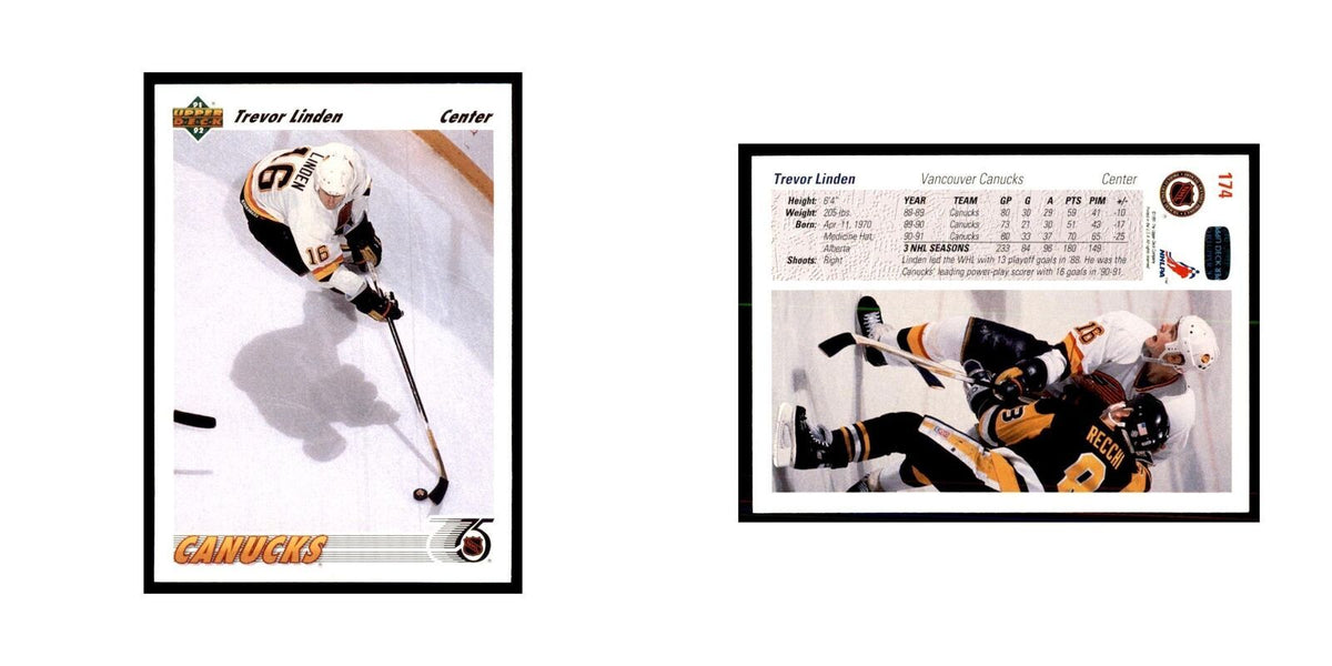 1991 Upper Deck Trevor Linden Hockey Cards #174