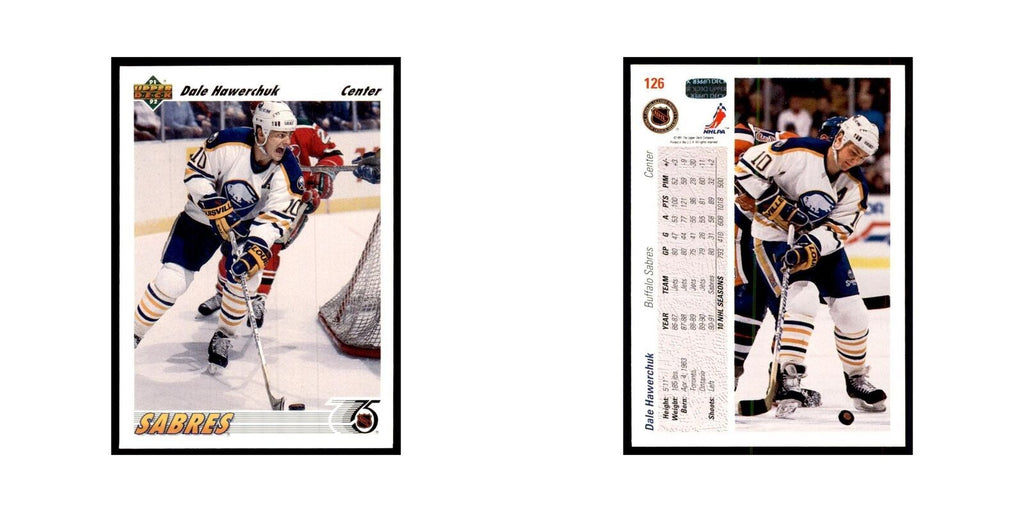 1991 Upper Deck Dale Hawerchuk Hockey Cards #126