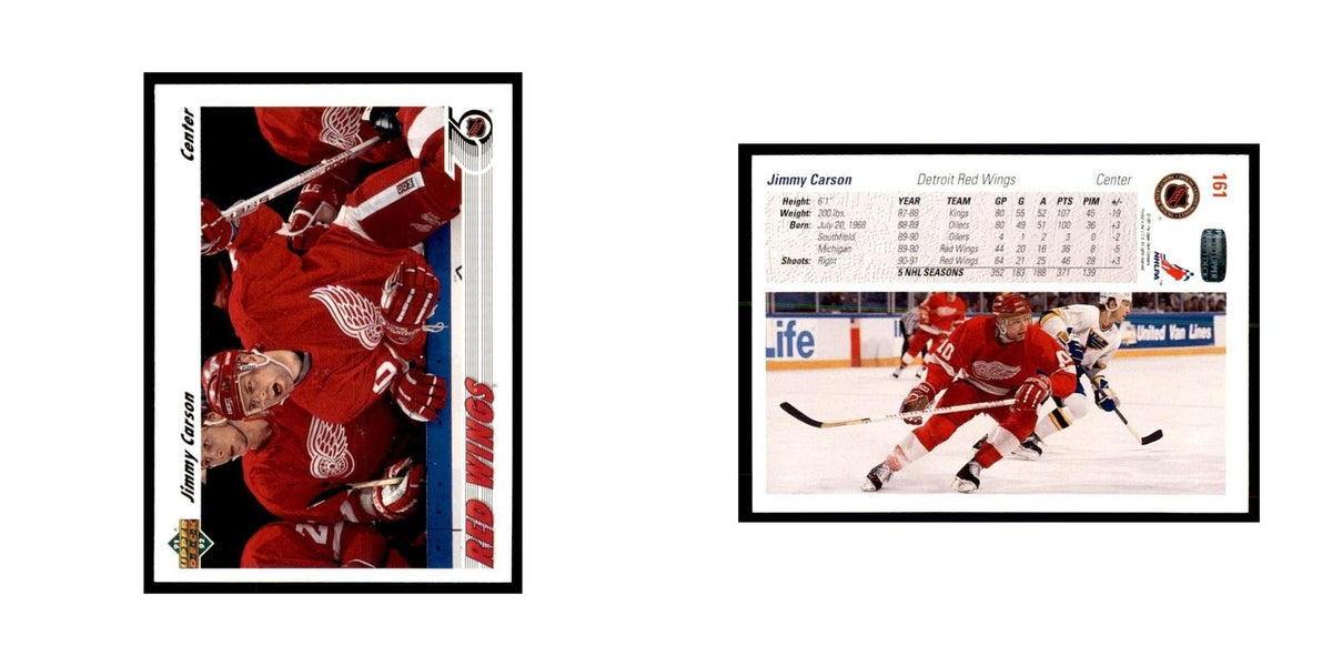 1991 Upper Deck Jimmy Carson Hockey Cards #161