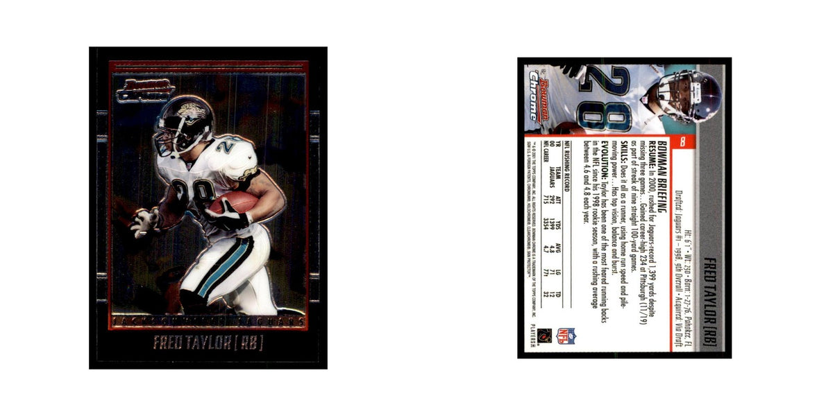 2001 Bowman Chrome Fred Taylor Football Cards #8