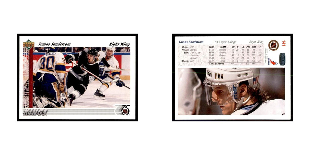 1991 Upper Deck Tomas Sandstrom Hockey Cards #141
