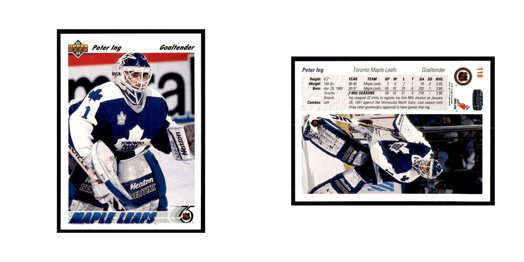 1991 Upper Deck Peter Ing Hockey Cards #118