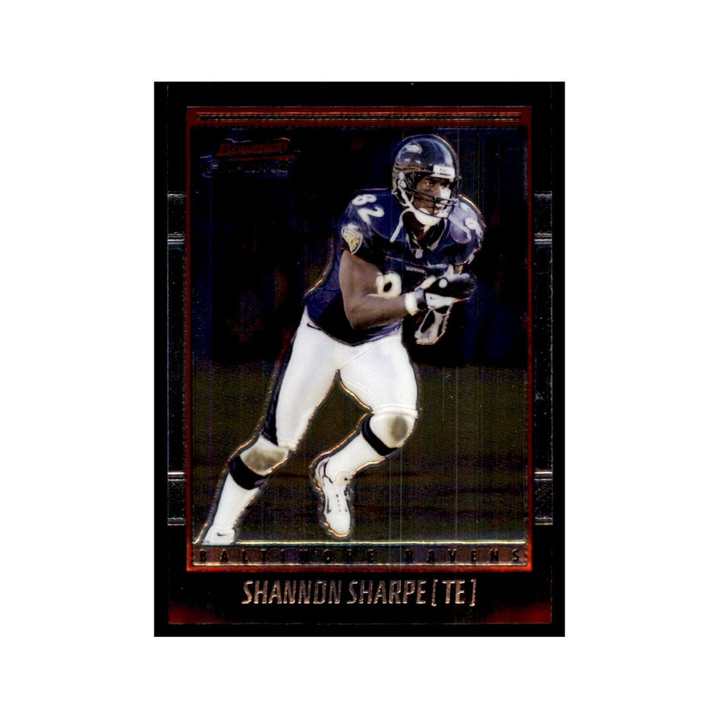 2001 Bowman Chrome Shannon Sharpe Football Cards #102