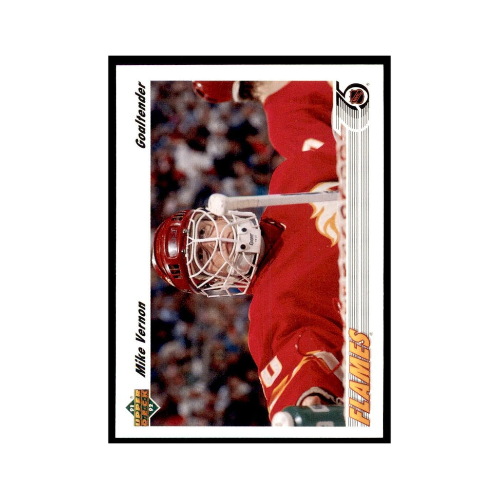 1991 Upper Deck Mike Vernon Hockey Cards #163