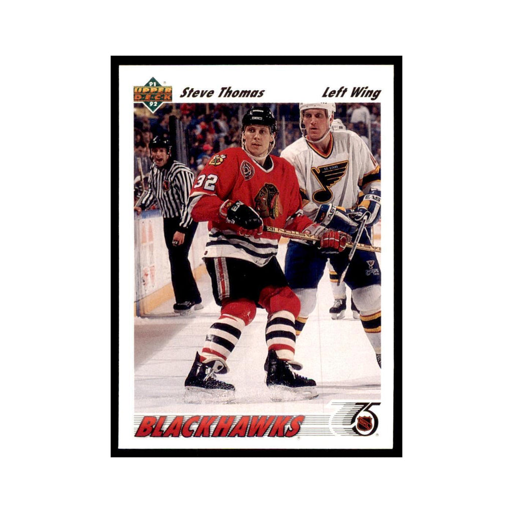 1991 Upper Deck Steve Thomas Hockey Cards #162