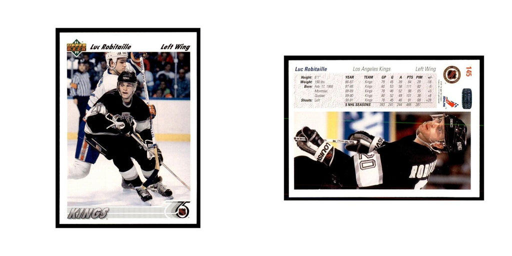 1991 Upper Deck Luc Robitaille Hockey Cards #145