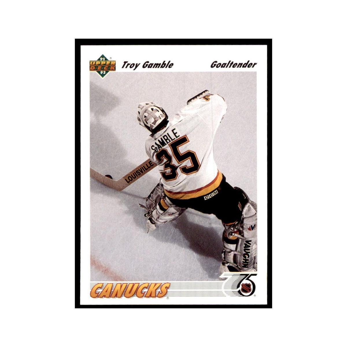 1991 Upper Deck Troy Gamble Hockey Cards #120