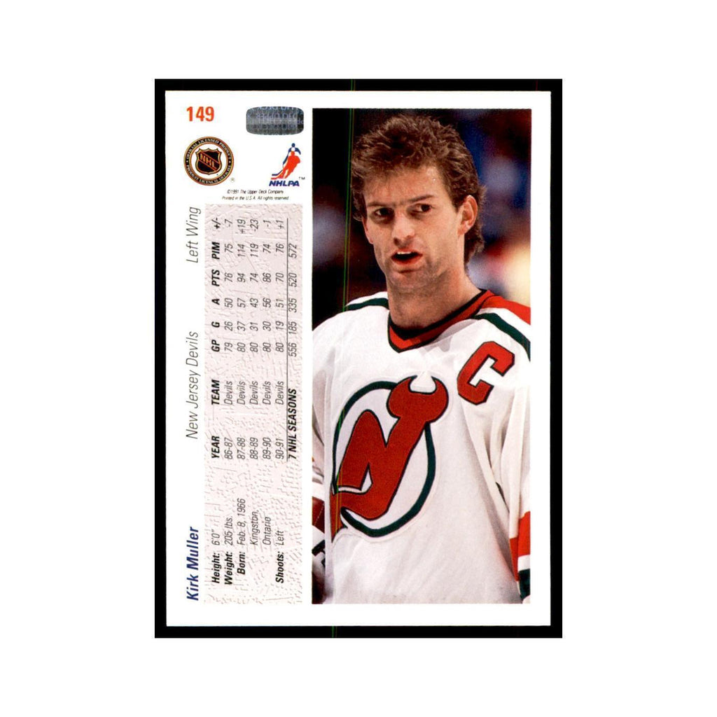 1991 Upper Deck Kirk Muller Hockey Cards #149