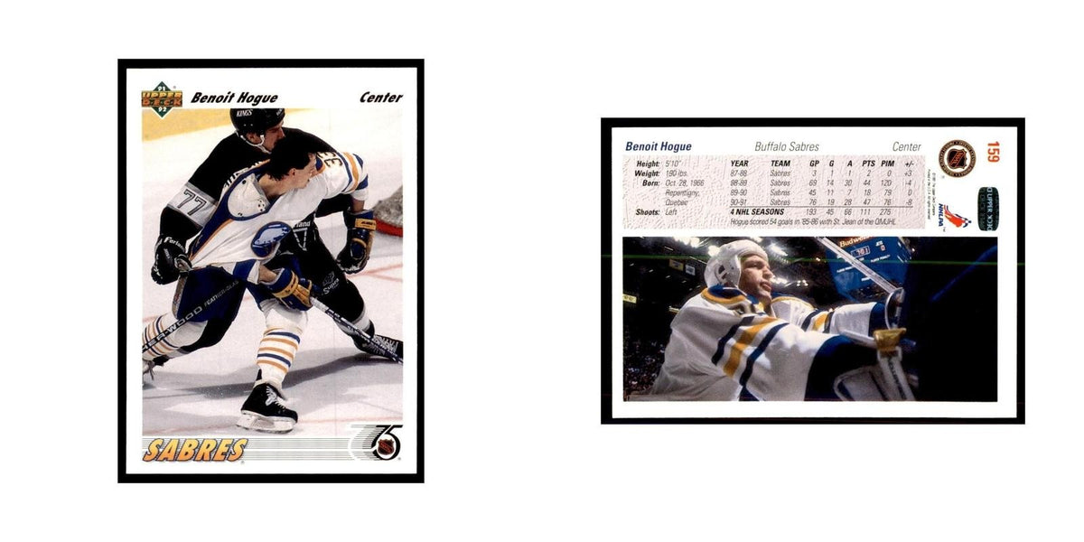 1991 Upper Deck Benoit Hogue Hockey Cards #159