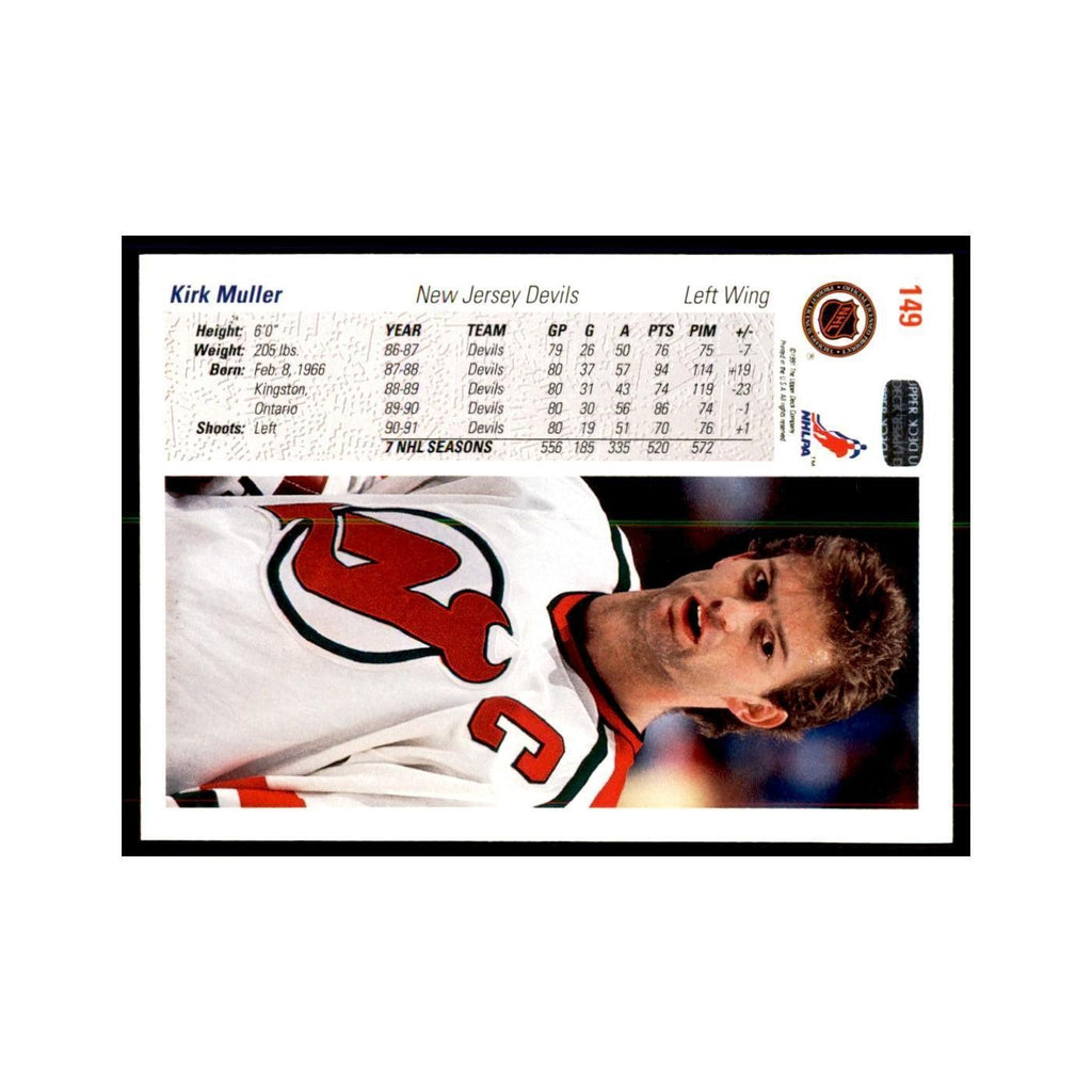 1991 Upper Deck Kirk Muller Hockey Cards #149