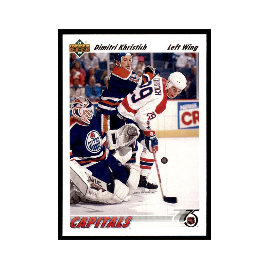 1991 Upper Deck Dmitri Khristich Hockey Cards #157