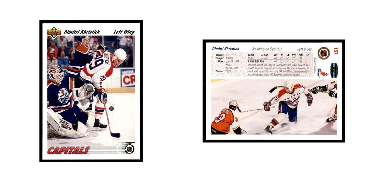 1991 Upper Deck Dmitri Khristich Hockey Cards #157