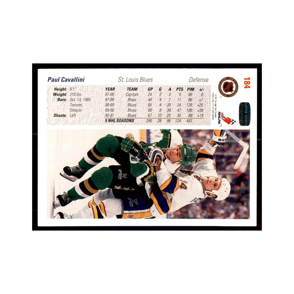 1991 Upper Deck Paul Cavallini #184