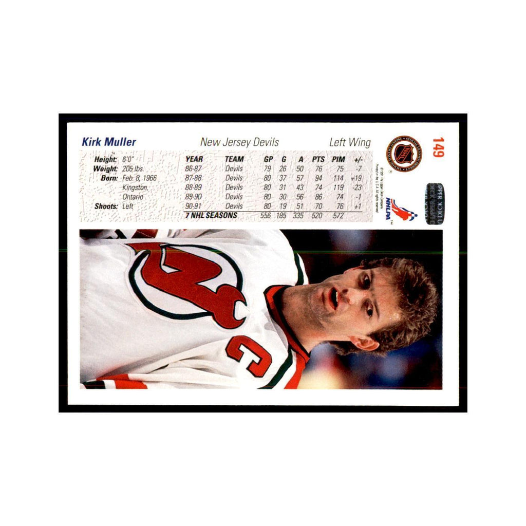 1991 Upper Deck Kirk Muller Hockey Cards #149
