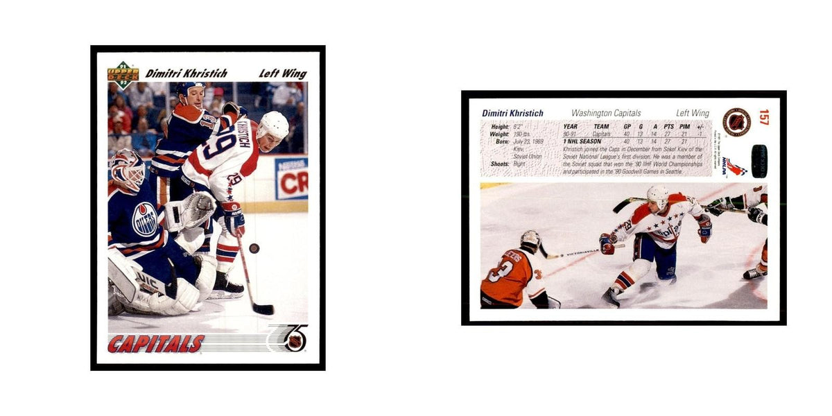 1991 Upper Deck Dmitri Khristich Hockey Cards #157