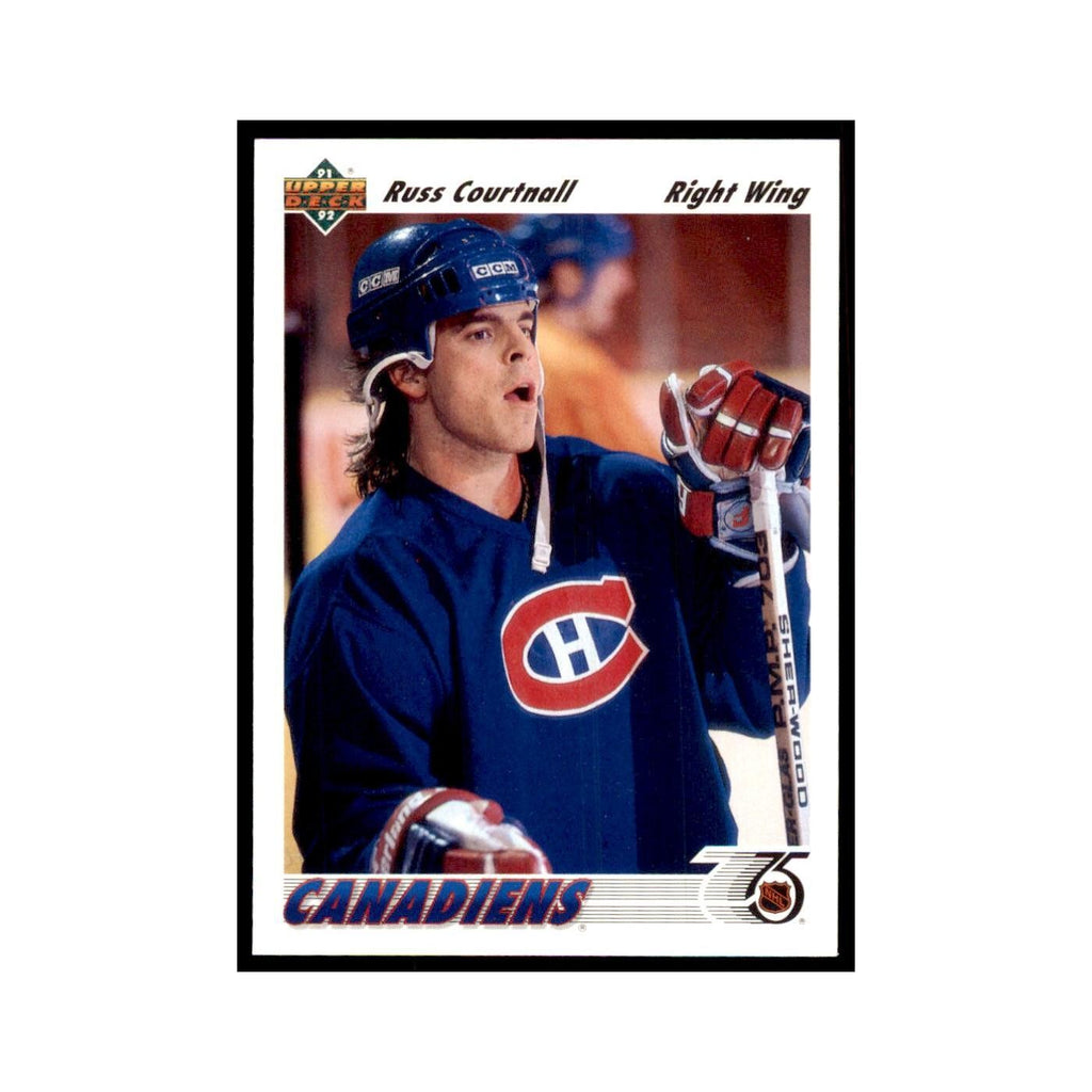 1991 Upper Deck Russ Courtnall Hockey Cards #168